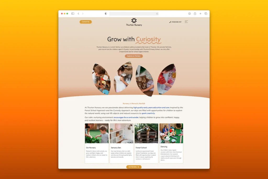 Thurton Nursery website build (1)