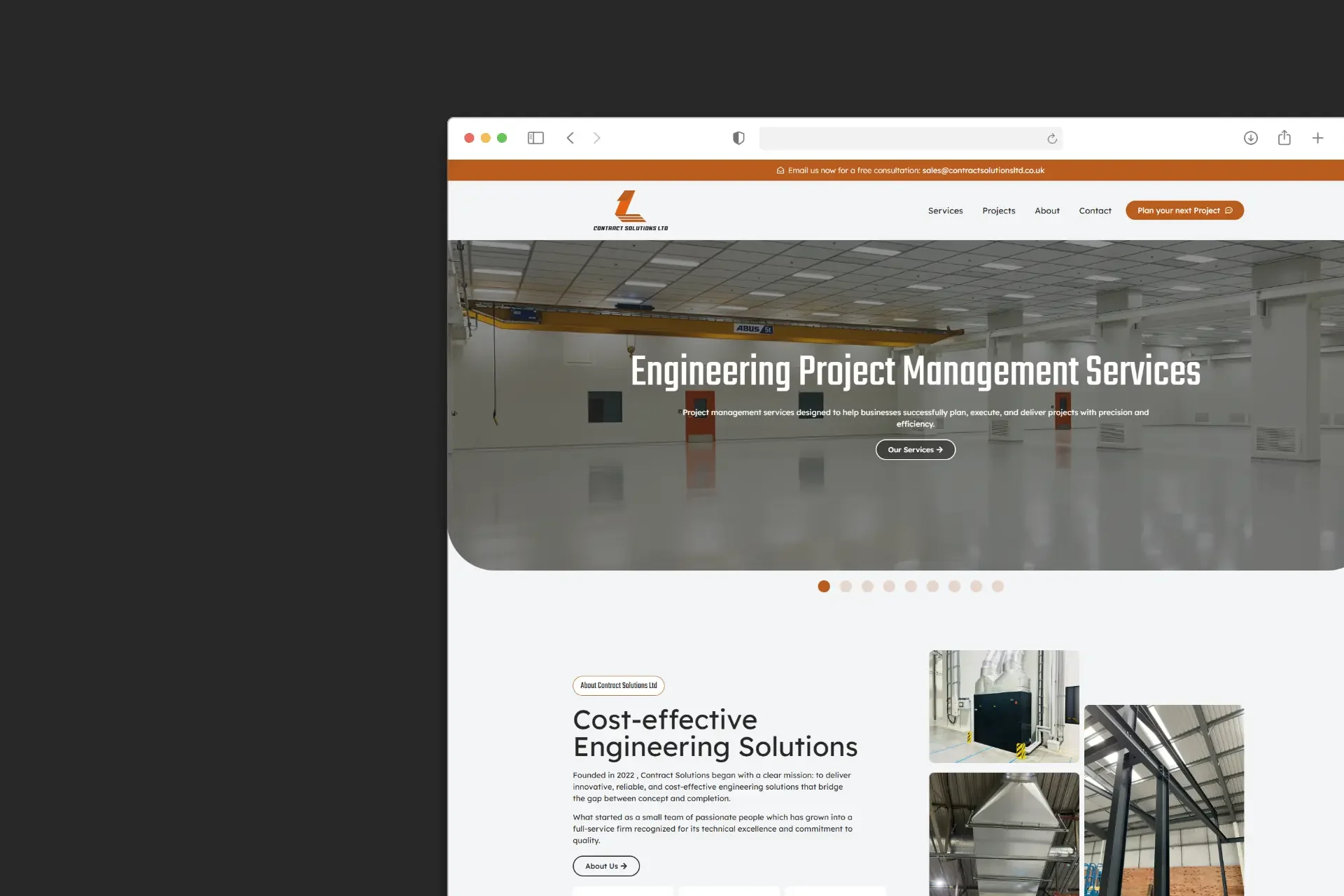 Contract Solutions Ltd website build