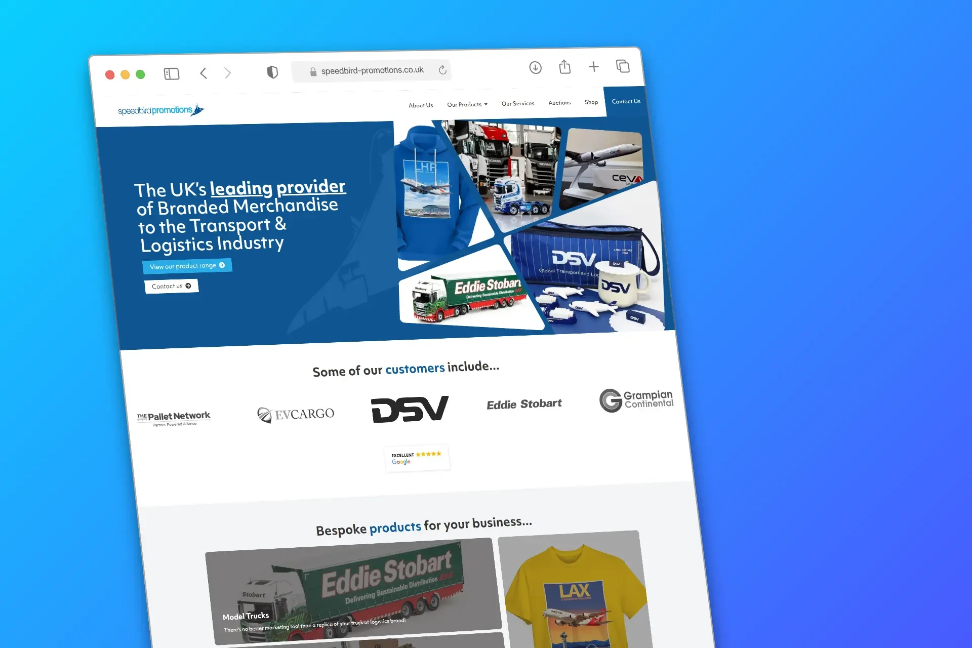 speedbird promotions website build